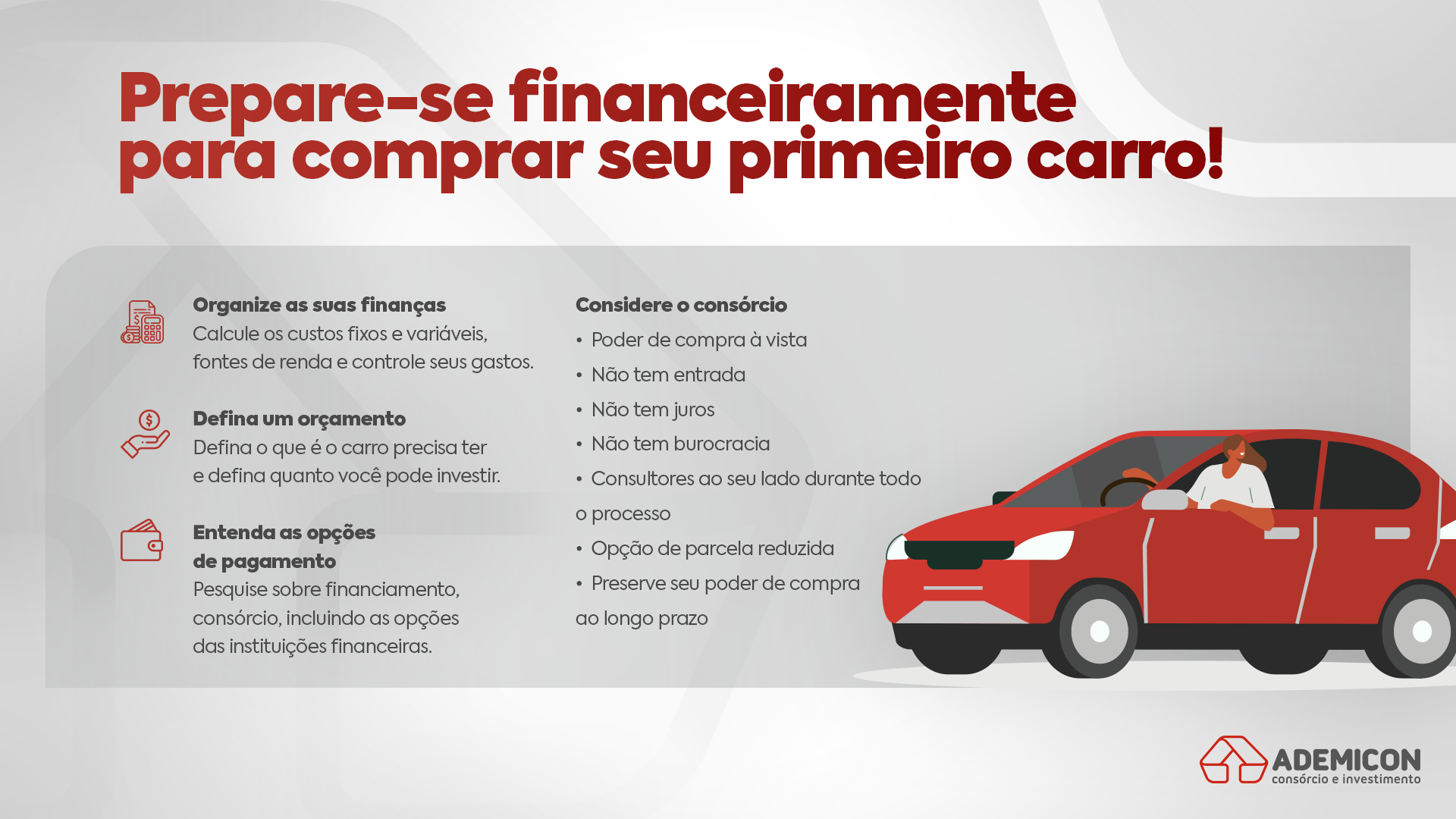 prepare-se financeiramente para comprar seu primeiro carro